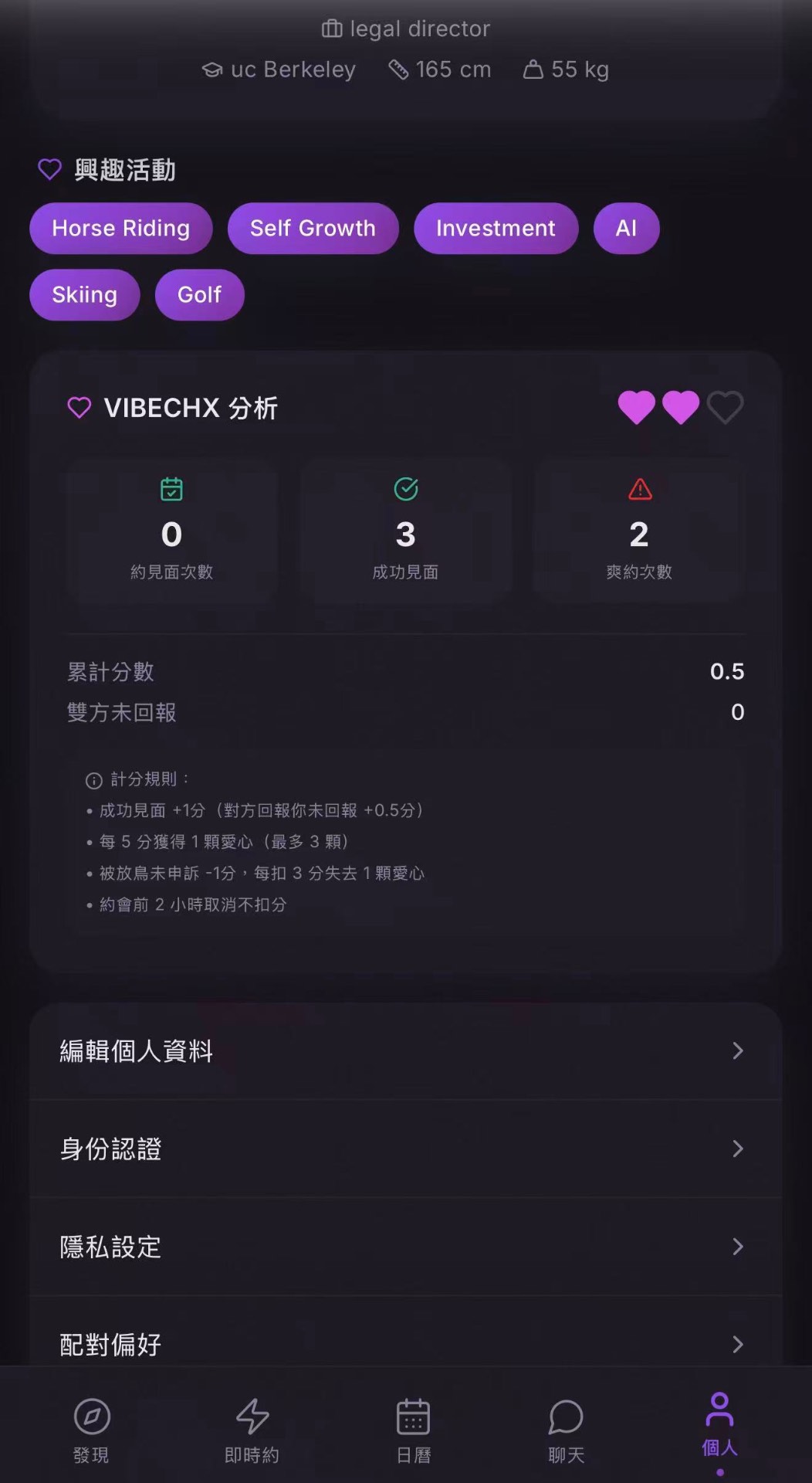 ❤️ Trust Score screen